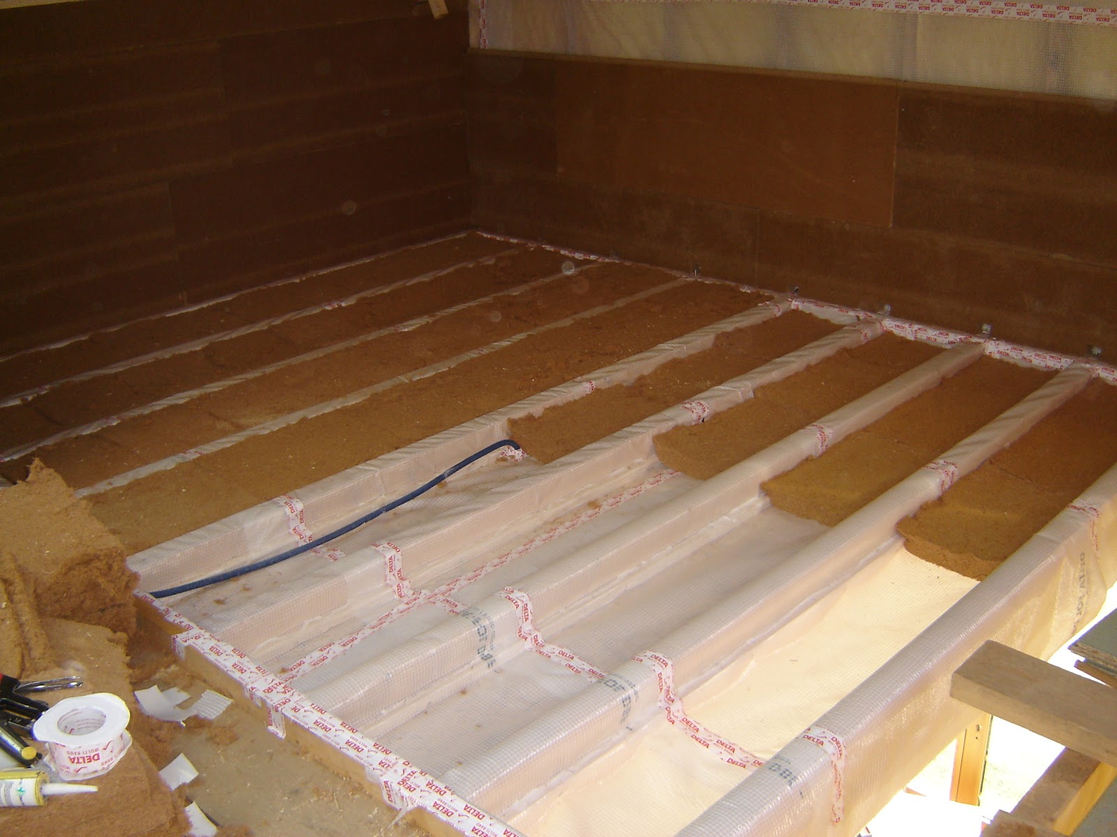 maison B B C Pose de la membrane (20 Mars 2012)