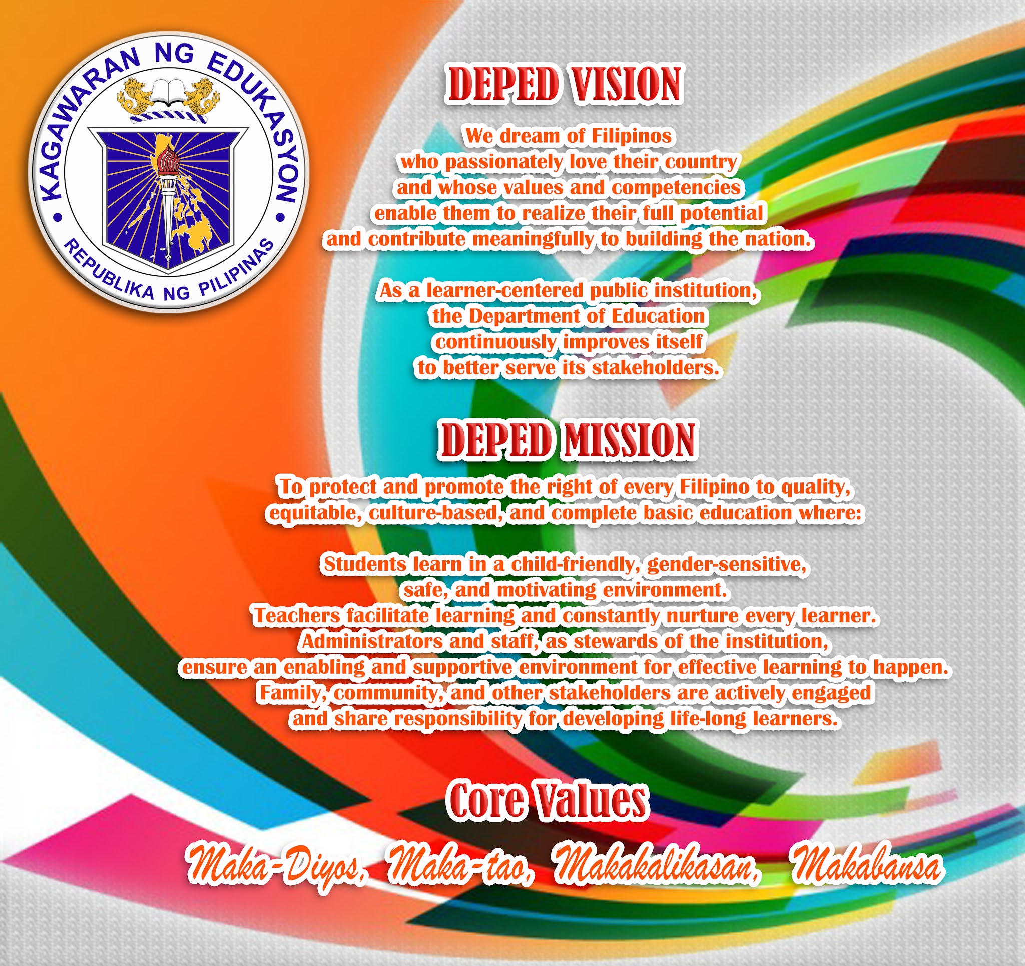Deped Mission Vision Landscape