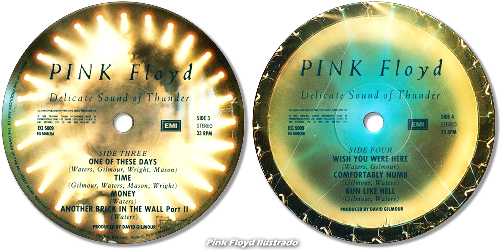 Pink Floyd Ilustrado Delicate Sound Of Thunder Pink Floyd