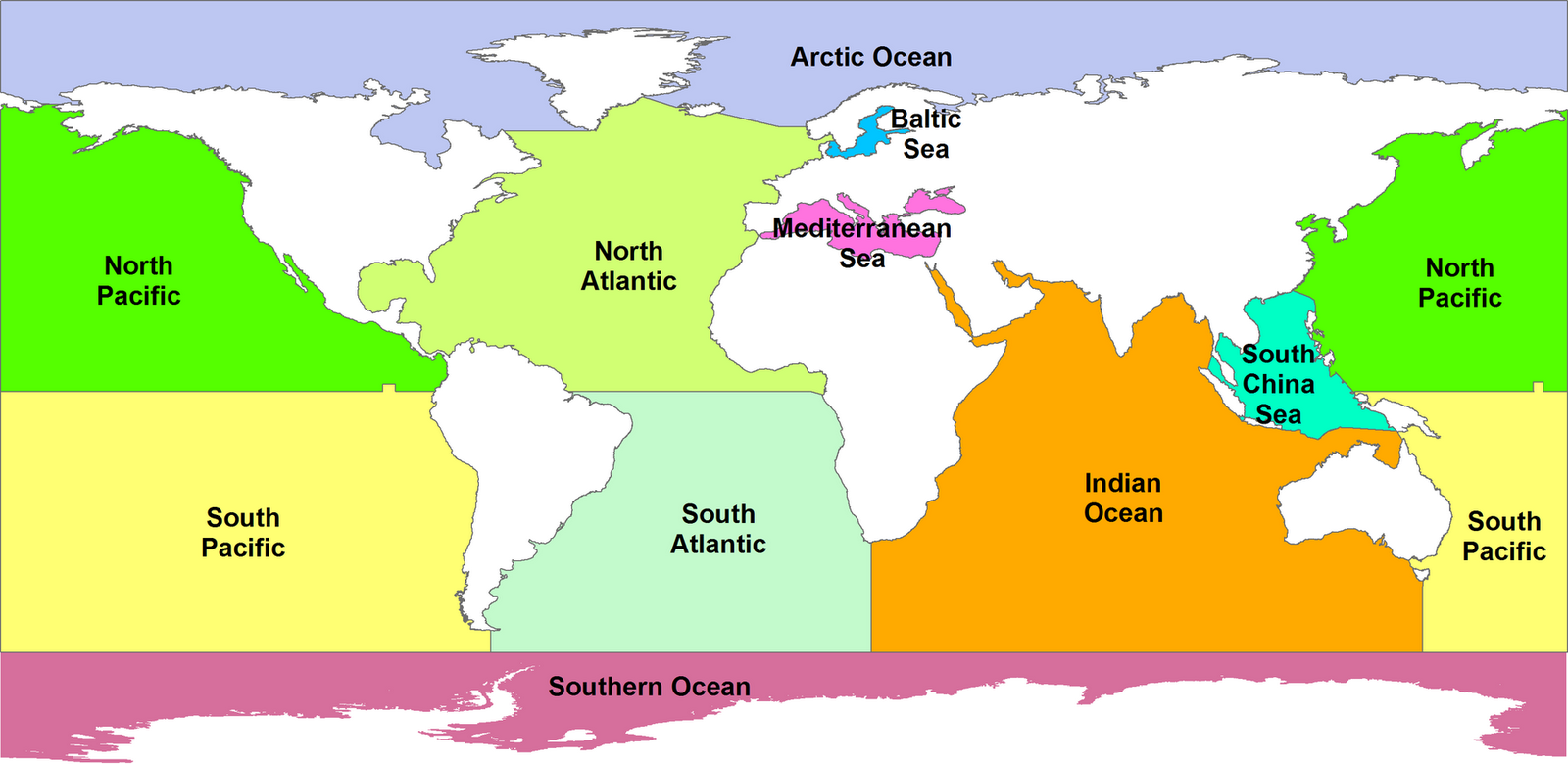 NOAA Oceans Map 