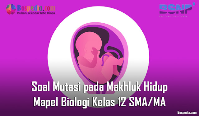 Soal Mutasi pada Makhluk Hidup Mapel Biologi Kelas 12 SMA/MA