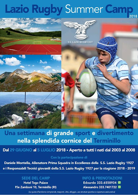 Lazio Rugby Summer Camp 2018