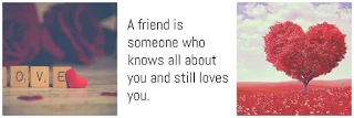 A friend is someone who knows all about you and still loves you.