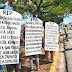 Ingenieros contratistas protestan frente al Ministerio de Educación