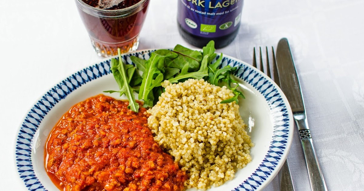 FARBROR GRÖNS RECEPT Sojafärssås med quinoa