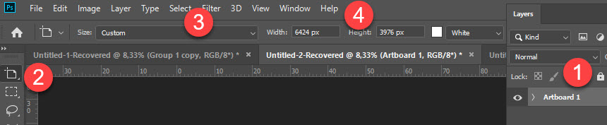 photoshop change artboard size photoshop change artboard size