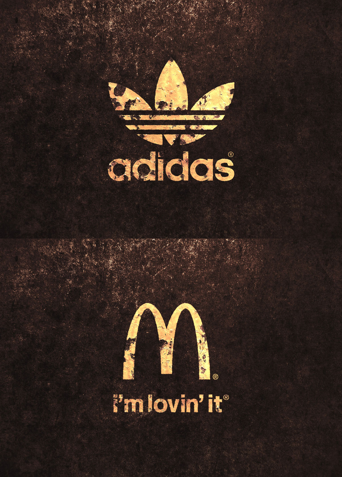 Vintage Golden Paint Logo MockUp 2 Vintage Golden Paint Logo MockUp Free