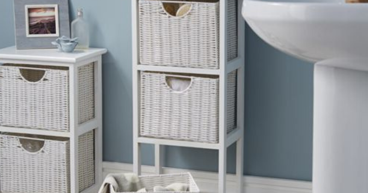 White Wicker Bathroom Tips Pedia