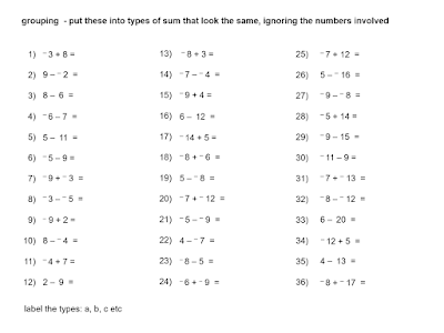 MEDIAN Don Steward mathematics teaching: directed number arithmetic sped up