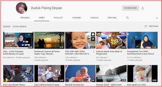 # BELAJAR YOUTUBE UNTUK PEMULA 2 : Contoh Channel Youtube Asuhan Para Blogger