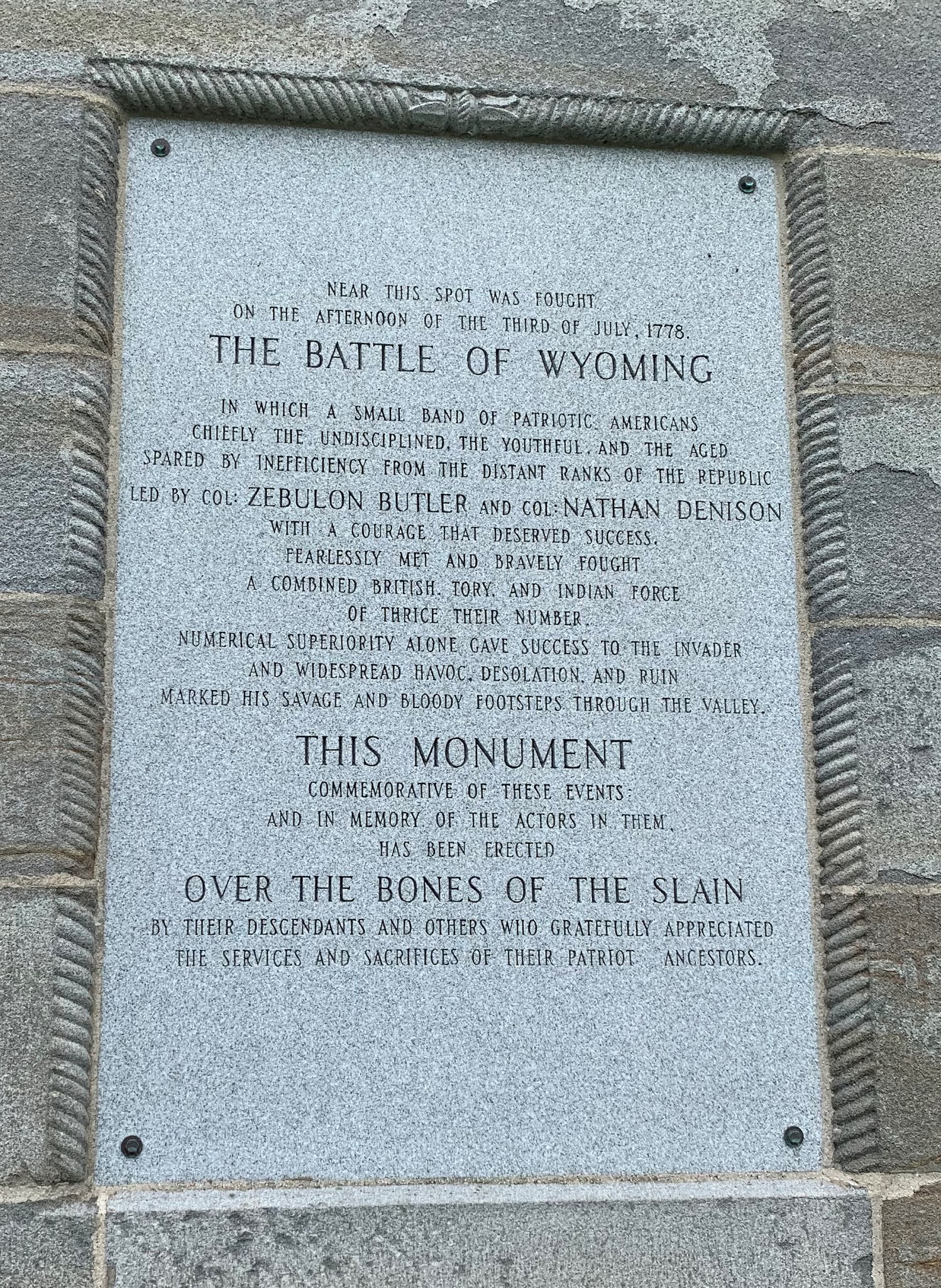 Debby's Family Genealogy Blog: The Wyoming Massacre and Congress