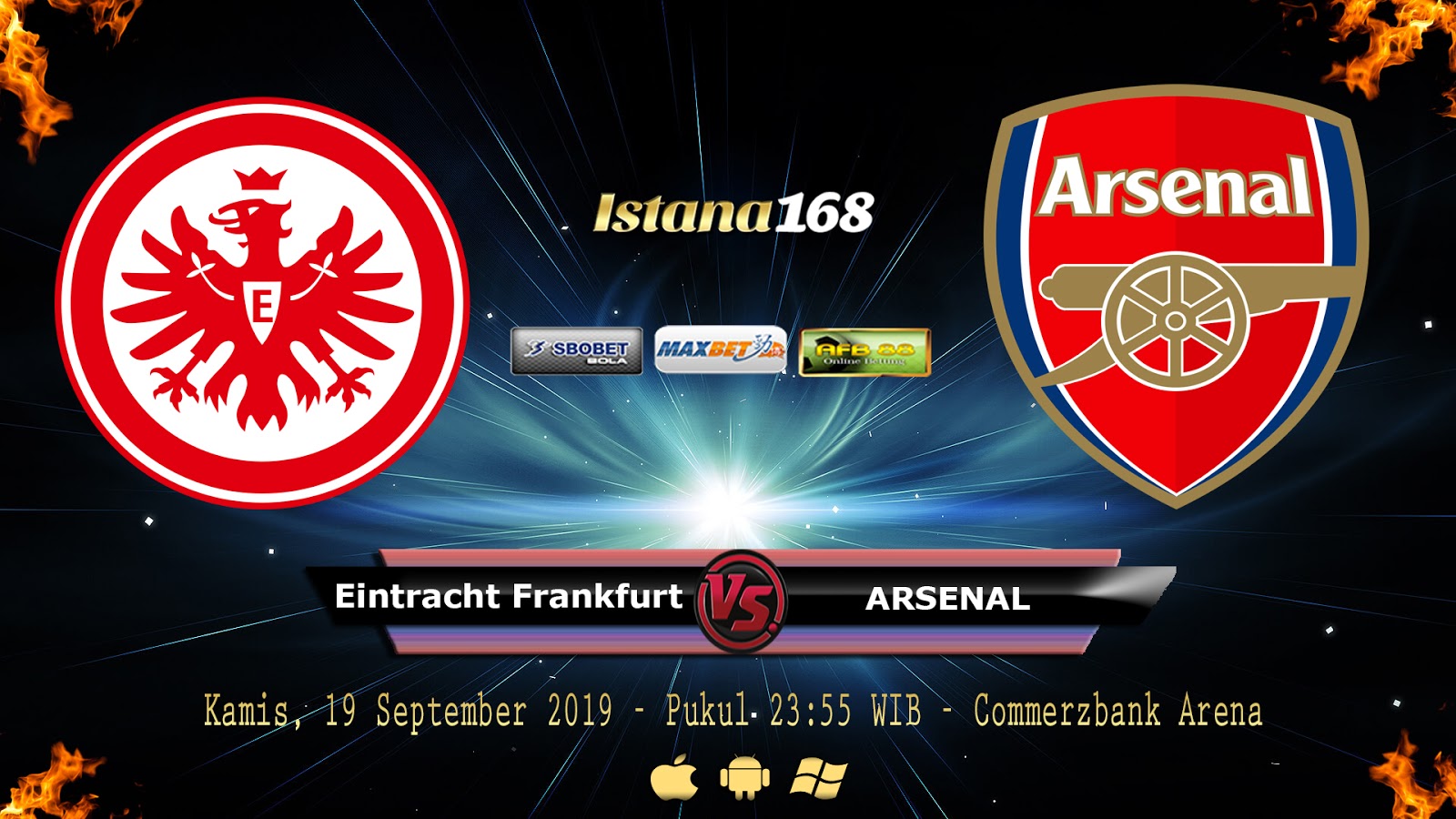 Prediksi Eintracht Frankfurt vs Arsenal 19 September 2019