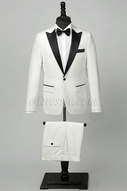 white black custom men business suits party tuxedo
