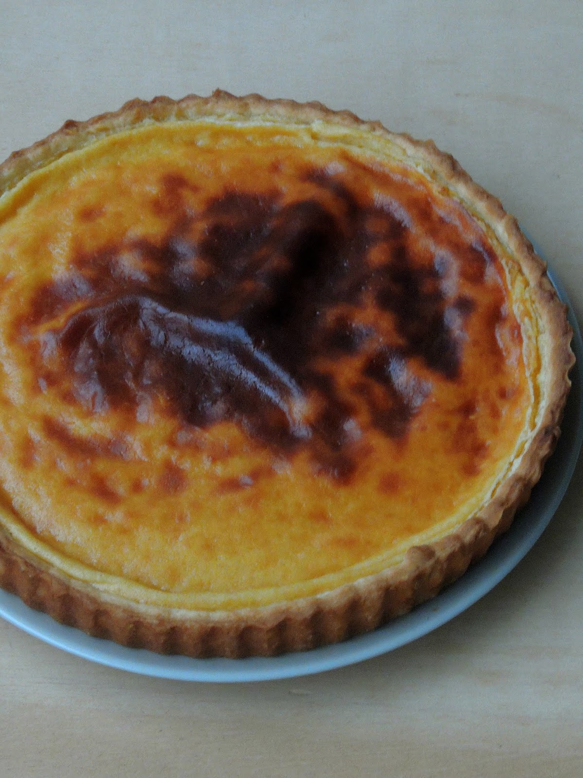 Priya's Versatile Recipes Tarte au Flan Parisien/Parisian Flan/French