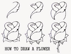 draw step flower simple rose easy learn drawing drawings roses flowers steps beginners pencil sketch doodle cool realistic zeichnen designs