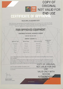 FIBA Certificate Of Approval 2021