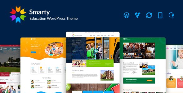 Smarty - School Kindergarten WordPress theme free download nulled