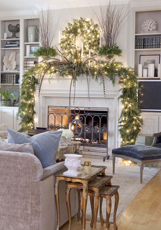 DECOR BAZAAR Best fireplace Christmas decorations