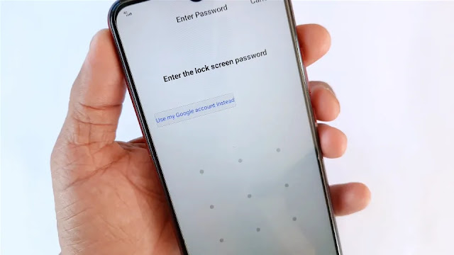Choose here Use my google account instead option how to bypass pattern lock after factory reset