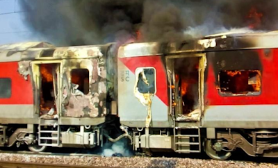 Telangana Express Caught Fire