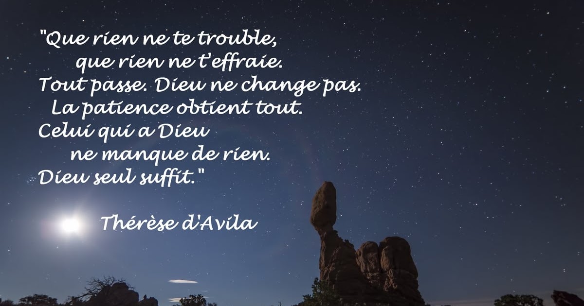 Experiences & Impressions Que rien ne te trouble