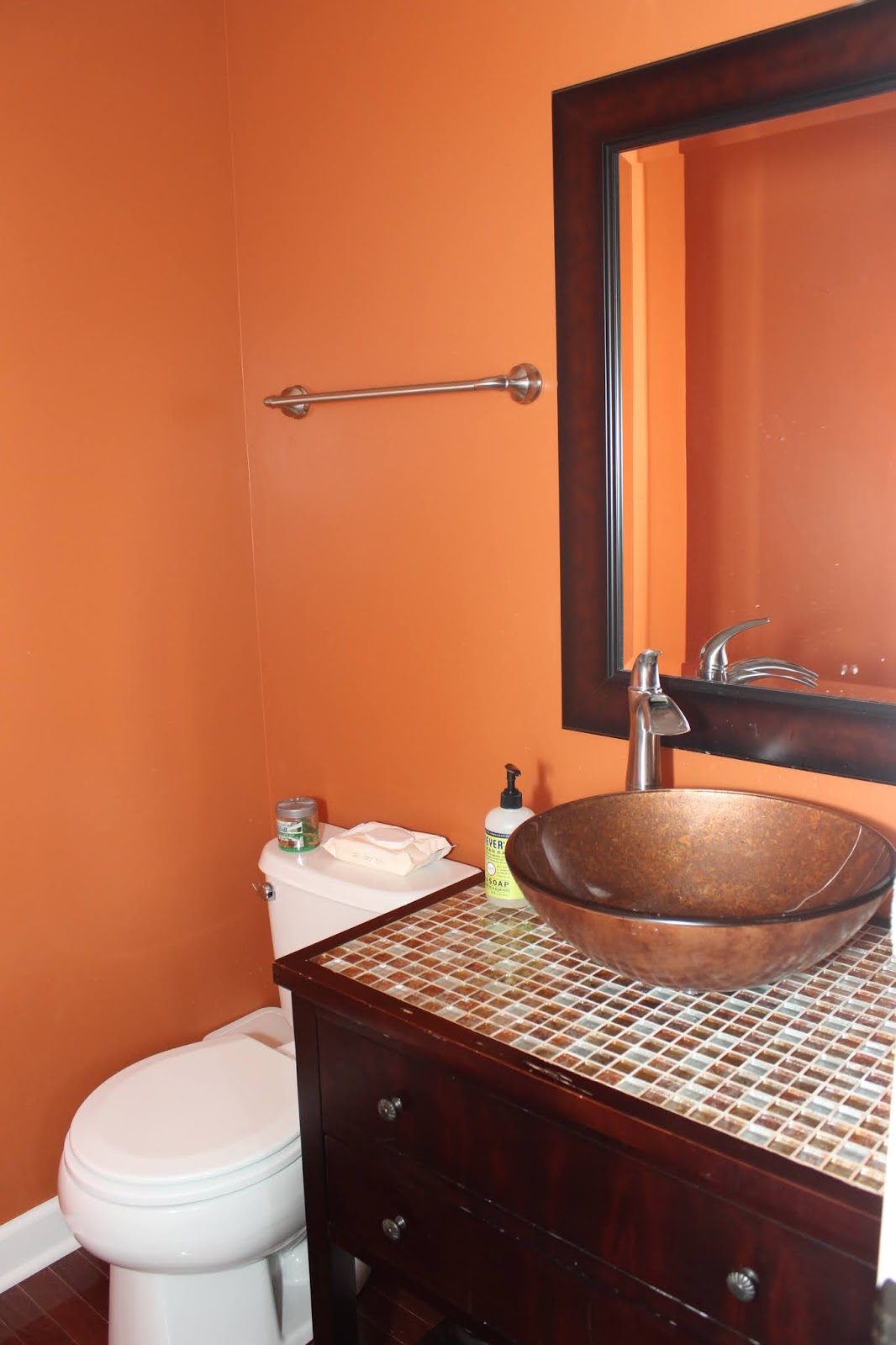 BLUE VANITY POWDER ROOM MAKEOVER Delightfully