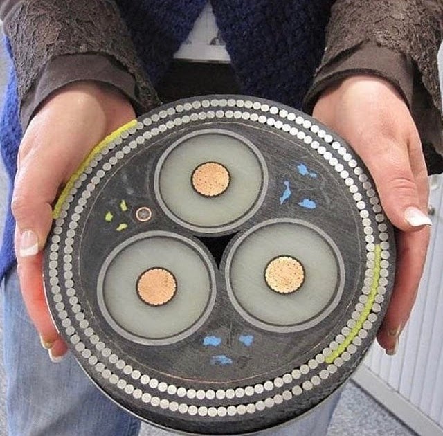 daily timewaster Cross section of an undersea cable
