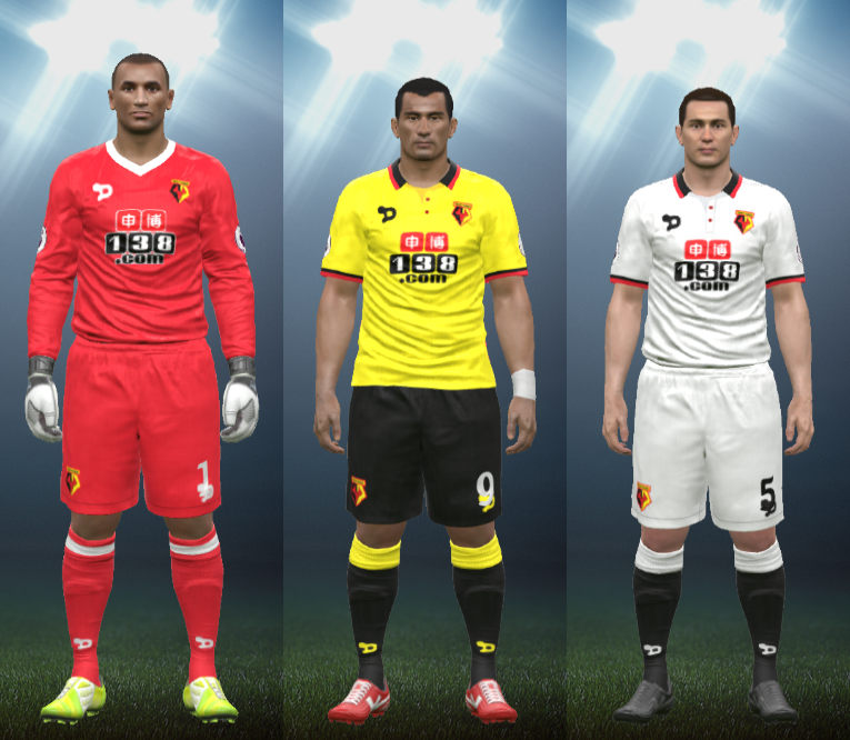 Wepes Sport Uniforme Watford 2016/17 Pes 2016 (PC/PS3)