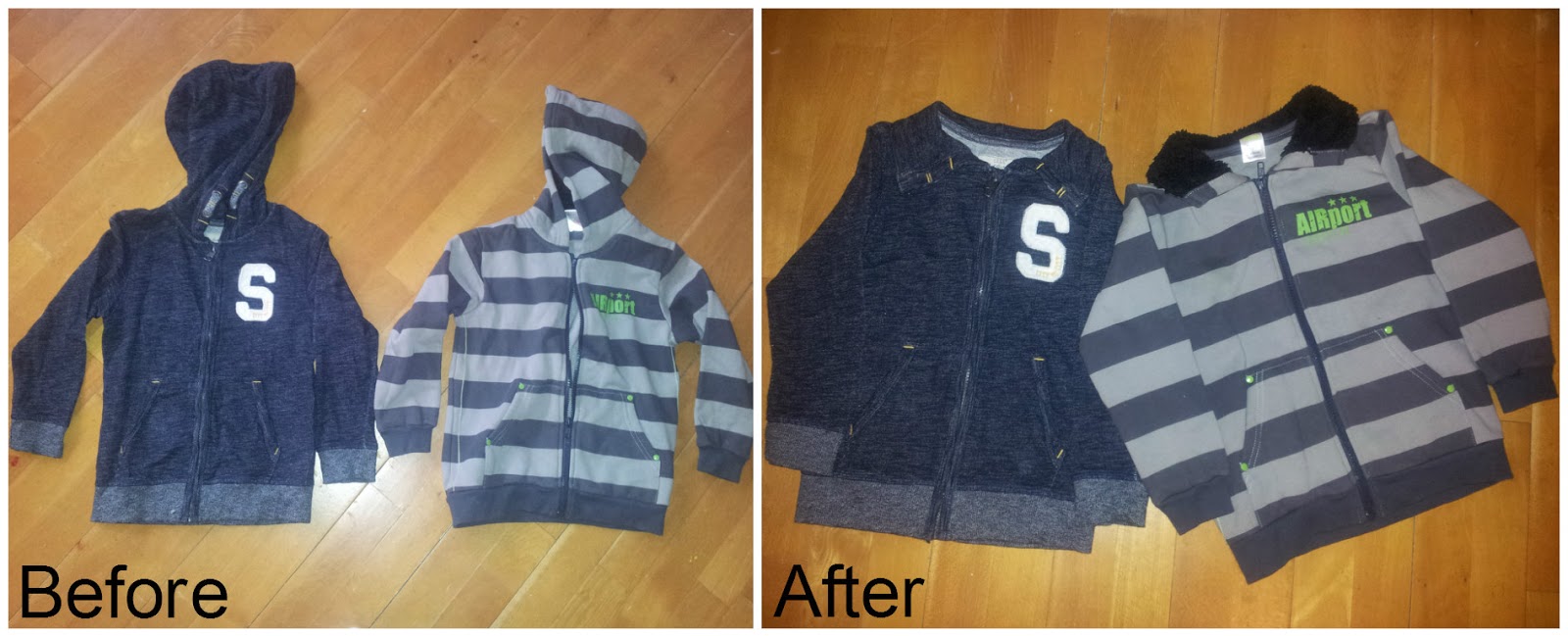 Refashion Coop Hoodie hoods gone