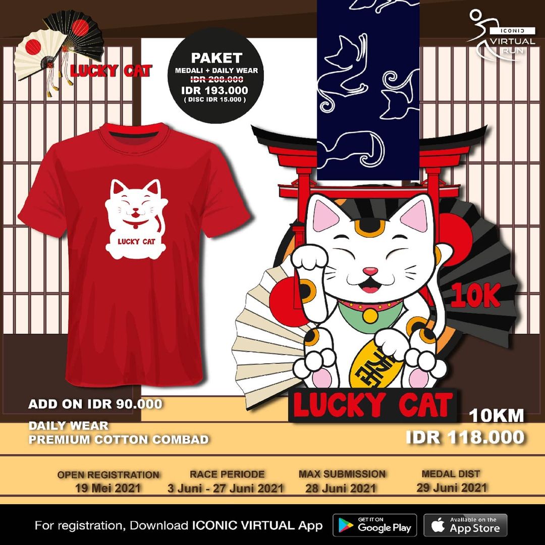 🔍 Iconic Virtual Run ∙ Lucky Cat • 2021 Iconic Virtual Run ∙ Lucky Cat • 2021