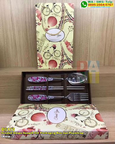 Sendok Garpu Sumpit Set Packaging Box Dan Paperbag