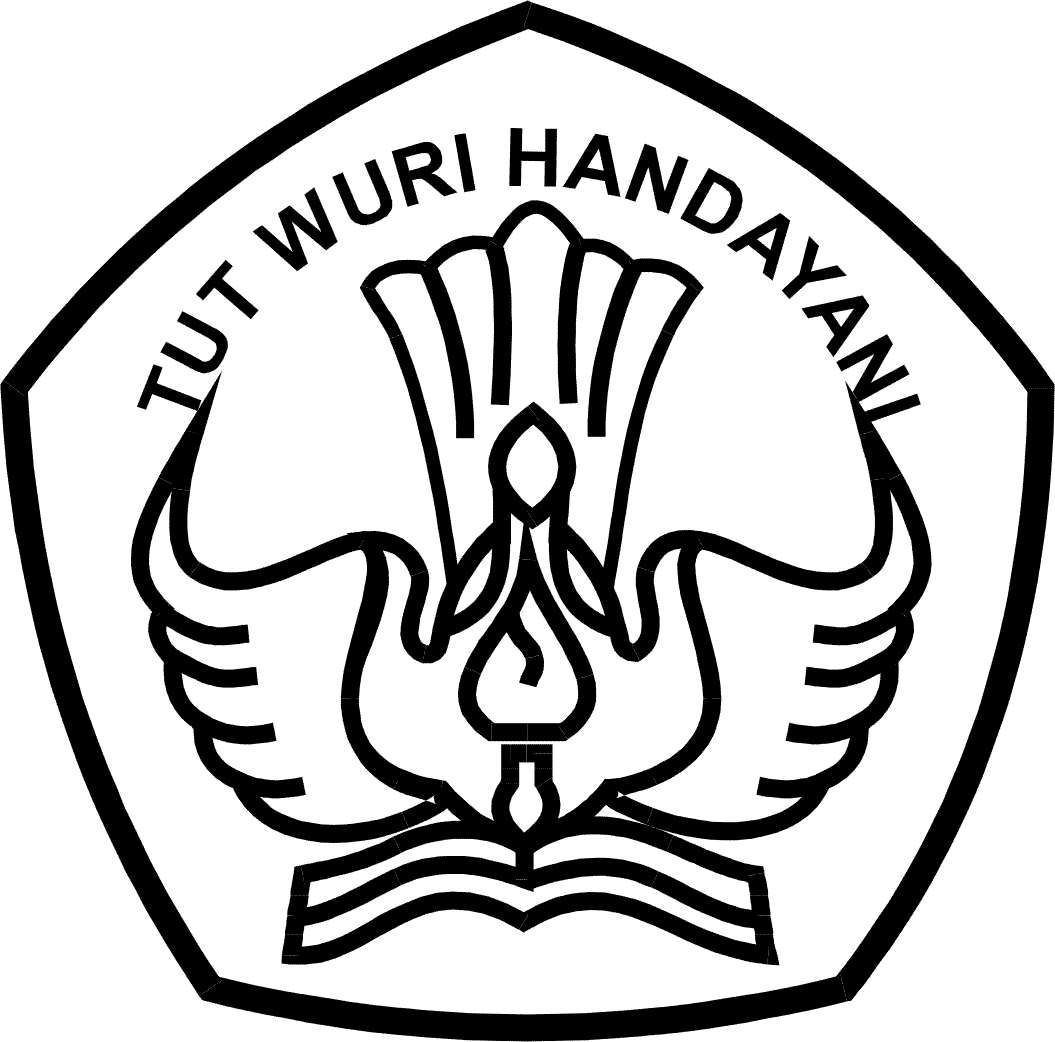 Logo Sekolah Dasar Hitam Putih Nusagates