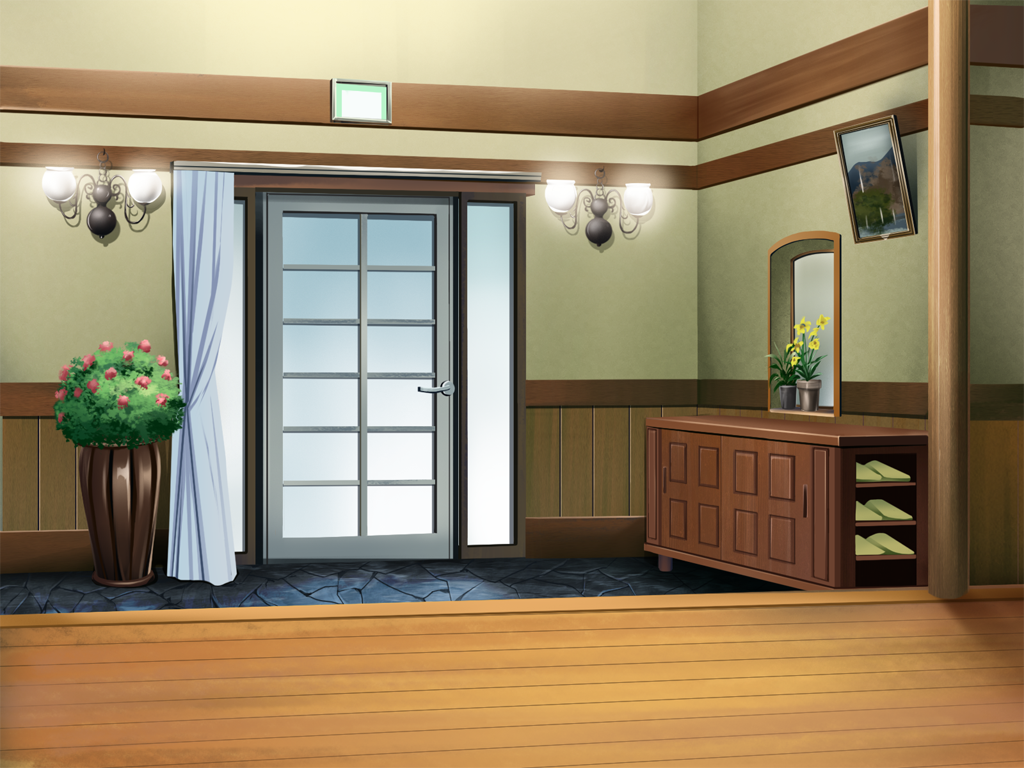 Anime Landscape: Anime Door Background