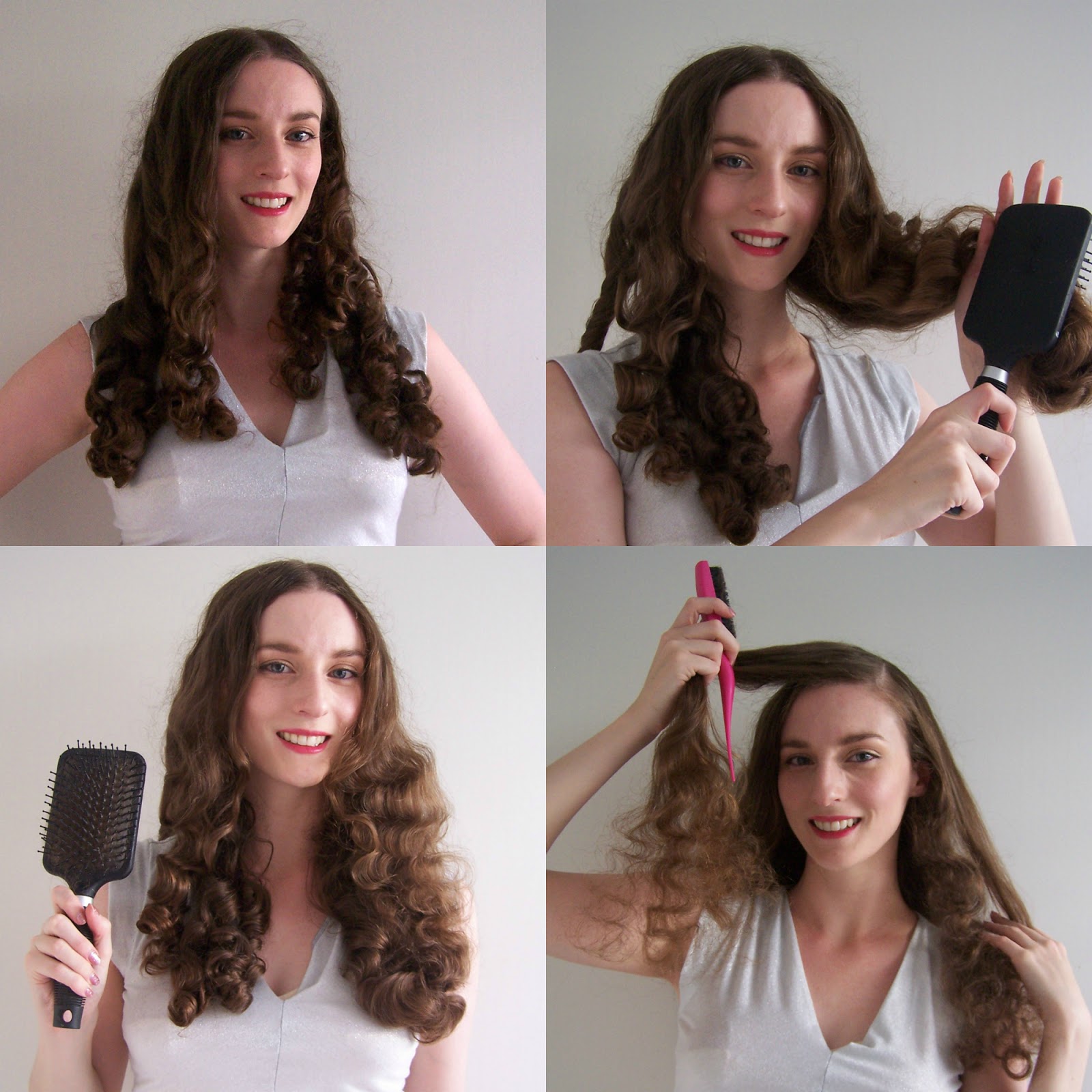 A Wild Tea Party Curling technique rag curls