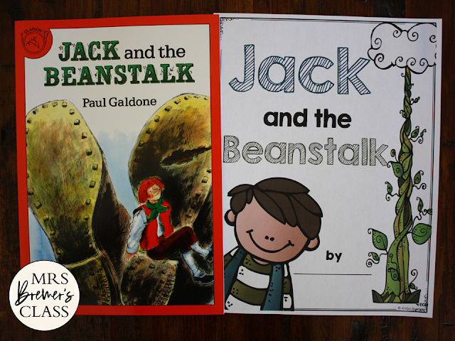 Jack and the Beanstalk Fairy Tales activities unit with Common Core literacy companion activities for First Grade and Second Grade