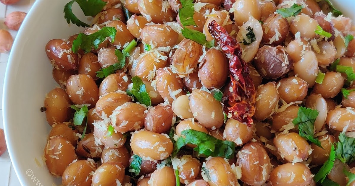 Peanut sundal recipe Verkadalai sundal recipe boiled groundnut