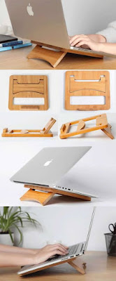 Ideas de apoya laptop en madera