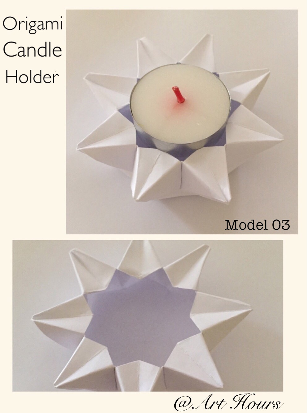 ArchGuide Origami Candle Holder