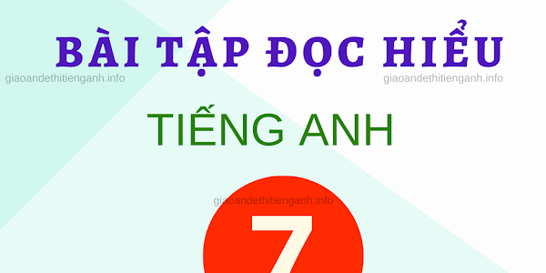 [EBOOK-DOCUMENT] BÀI TẬP ĐỌC HIỂU ENGLISH 7