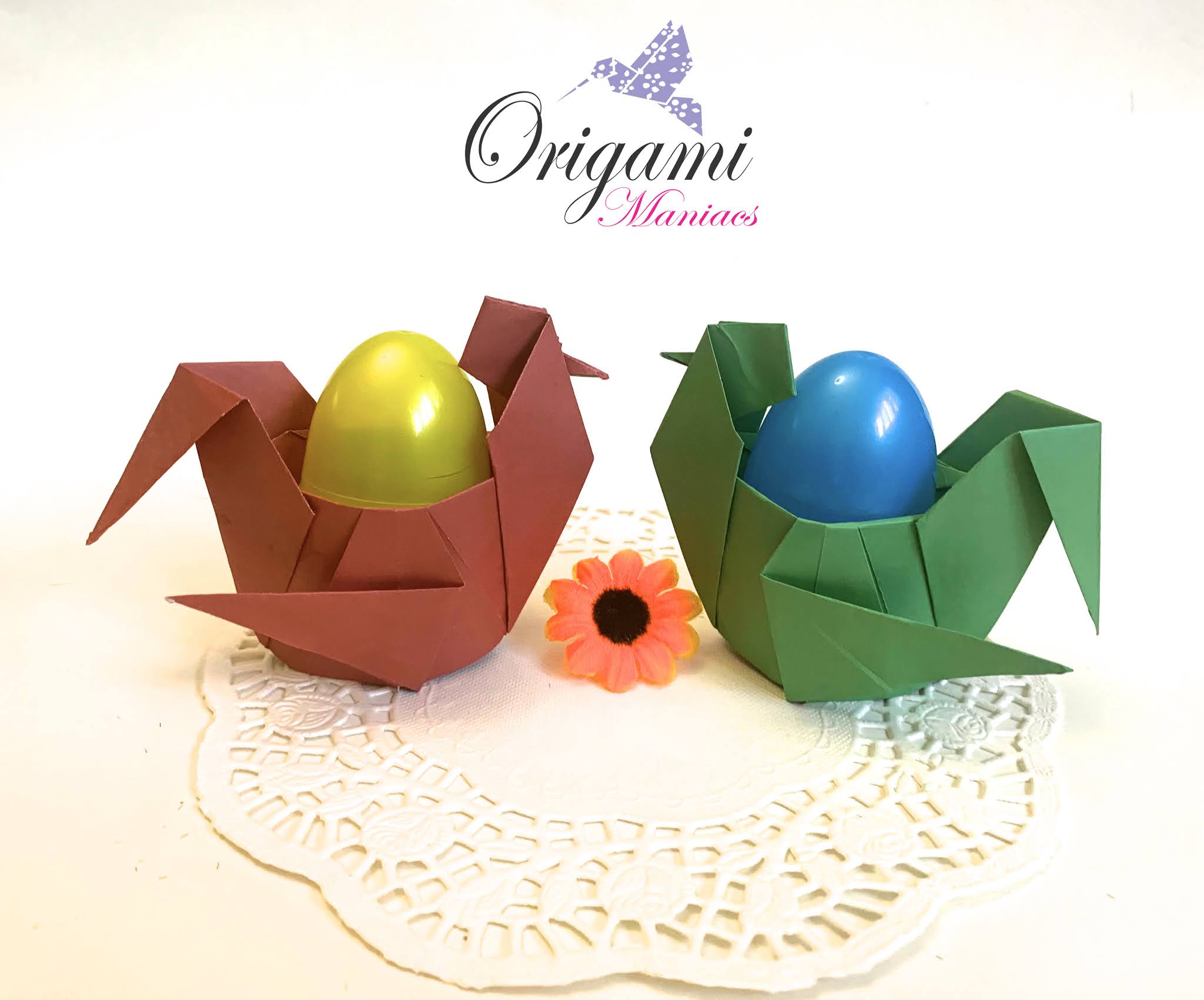 Origami Maniacs Origami Egg Holder