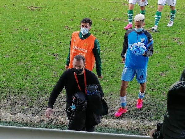 Málaga, Hicham se retira del encuentro contra el Coruxo por una lesión muscular
