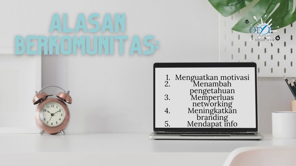 alasan berkomunitas