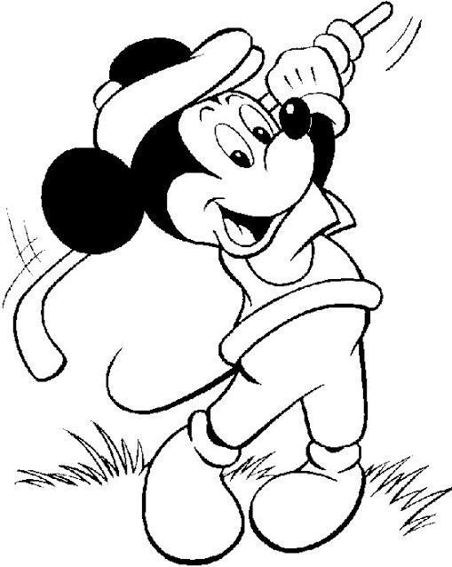 Buku belajar mewarnai gambar mickey mouse untuk anak