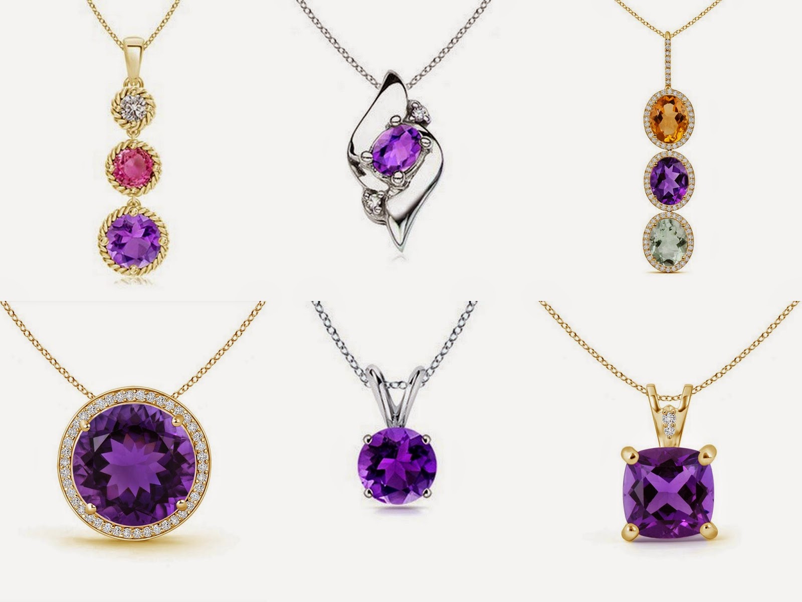 amethyst pendants