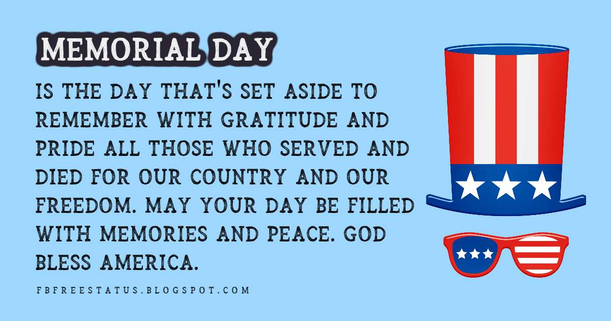 Memorial Day Quotes & Sayings For Memorial Day With Images
