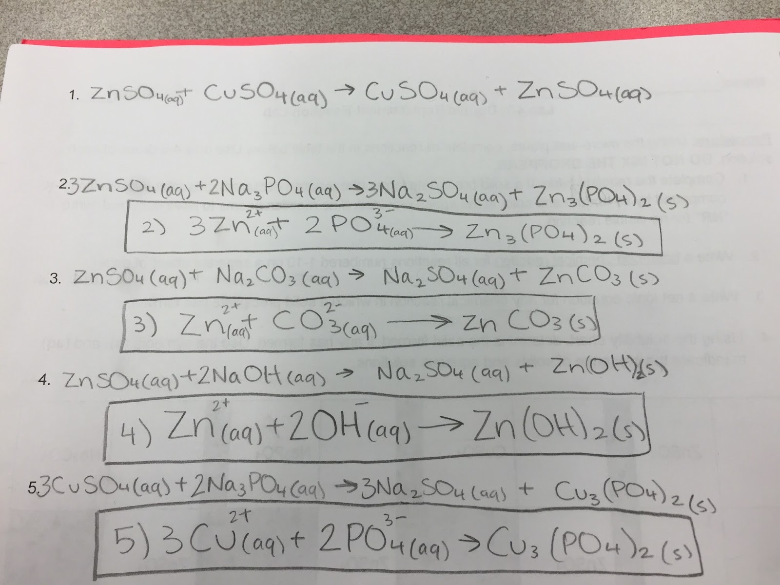 Leila's CTD Chemistry Lab Blog!: Lab 4A: Double Replacement Reaction Lab