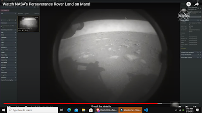 First Image from Perseverance Rover After Touch down