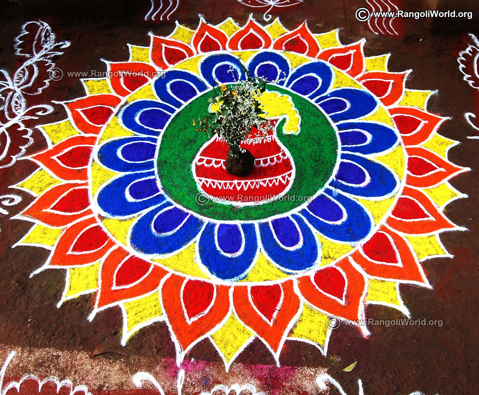 Corner Rangoli Designs For Sankranti Markoyxiana
