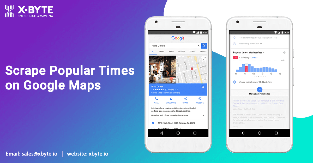LIVE Popular Times on Google Maps Scraping Services Scrape Popular