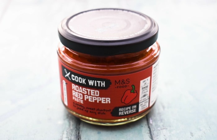 smal jar of red pepper paste
